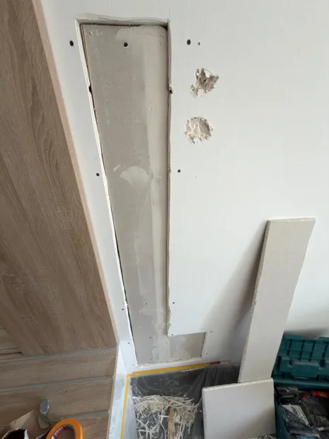 Wanddetail · Späterer Arbeitsstand